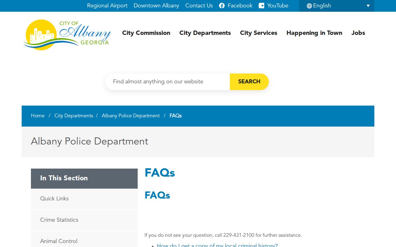 Albany court docket disposition copy records fallback