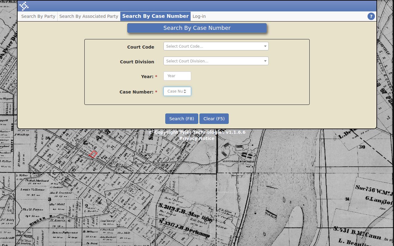 Dougherty County case search case number fields