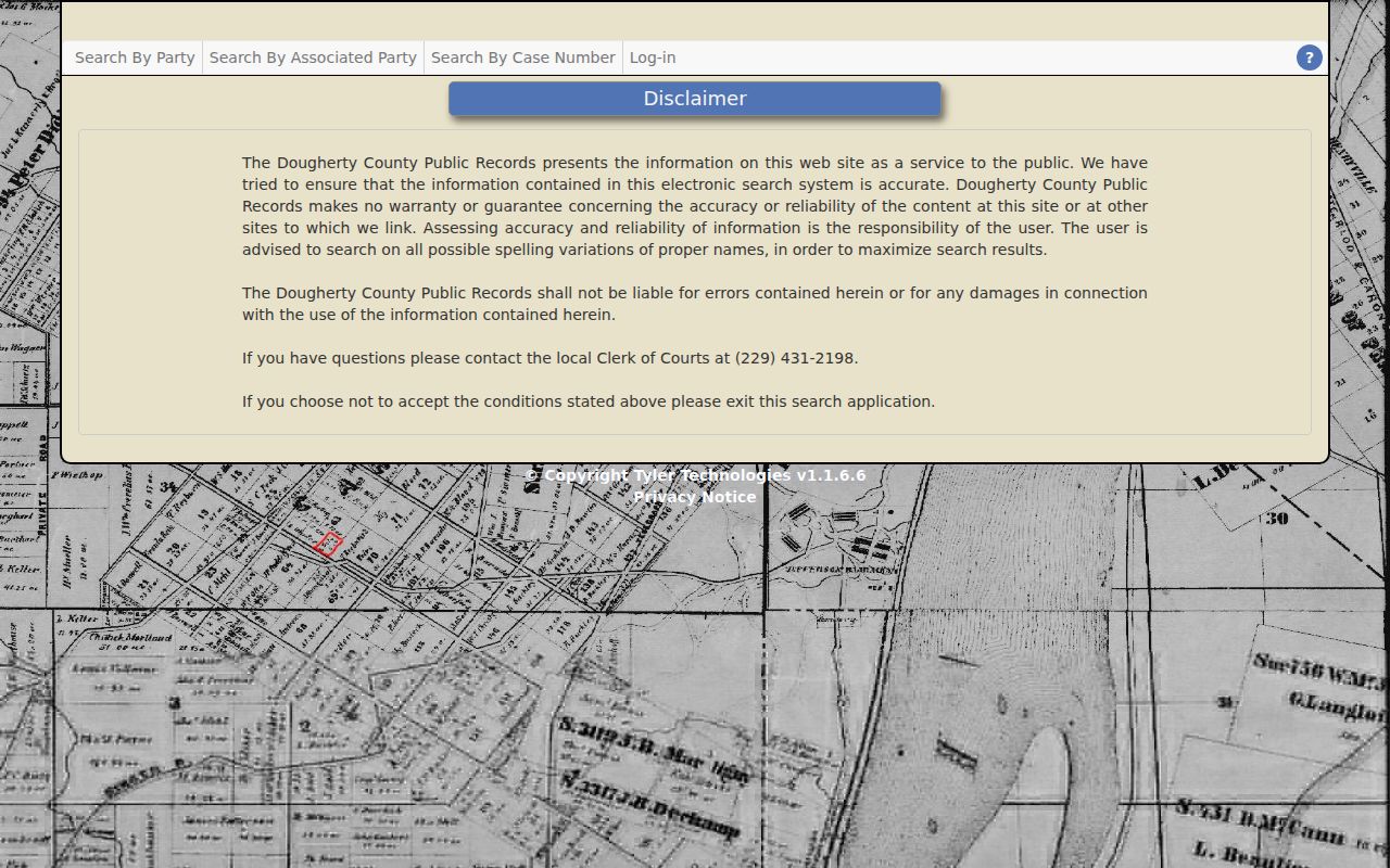 Dougherty County court docket Tyler public search portal